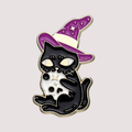 MAGIC CAT WITCHES HAT PIN