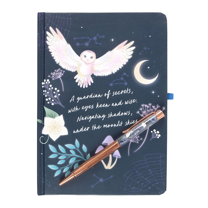 NIGHT OWL JOURNAL + CRYSTAL PEN