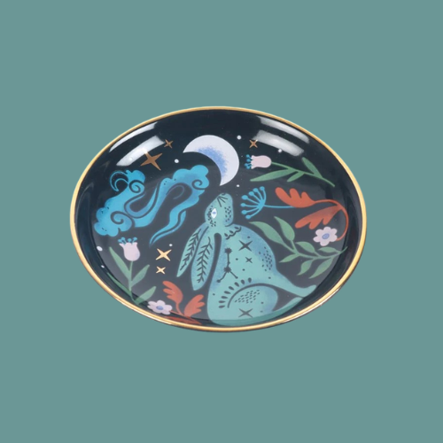 MIDNIGHT HARE TRINKET DISH