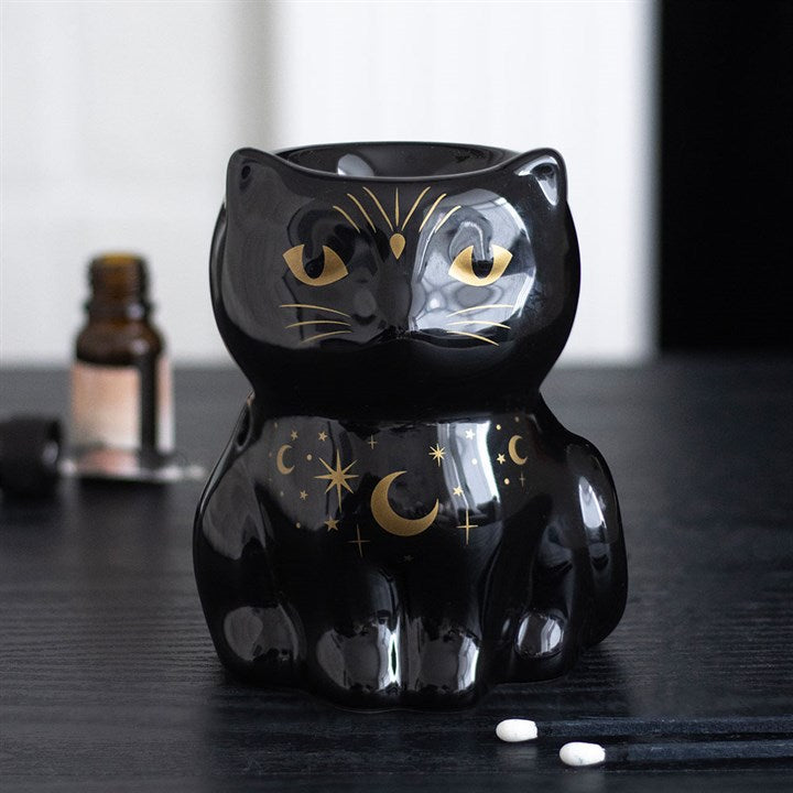 BLACK CAT MAGICK OIL BURNER