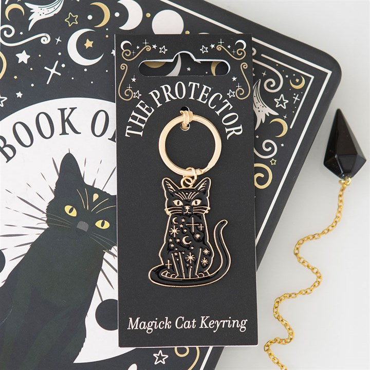 BLACK CAT MAGICK KEYRING