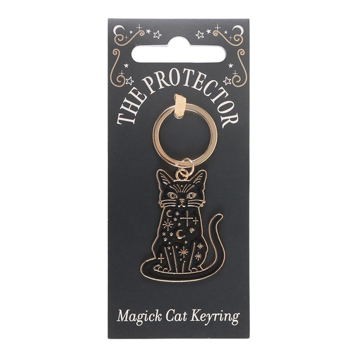 BLACK CAT MAGICK KEYRING
