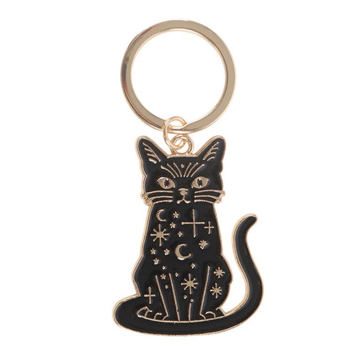 BLACK CAT MAGICK KEYRING