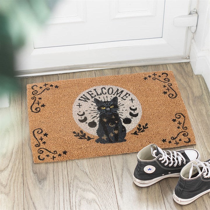BLACK CAT MAGICK DOORMAT
