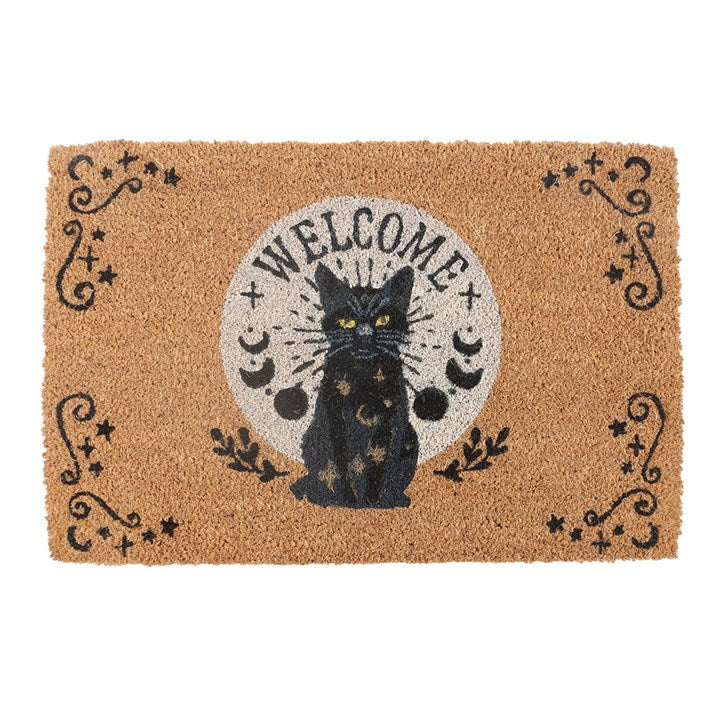 BLACK CAT MAGICK DOORMAT
