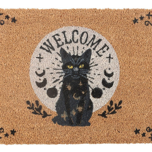 BLACK CAT MAGICK DOORMAT