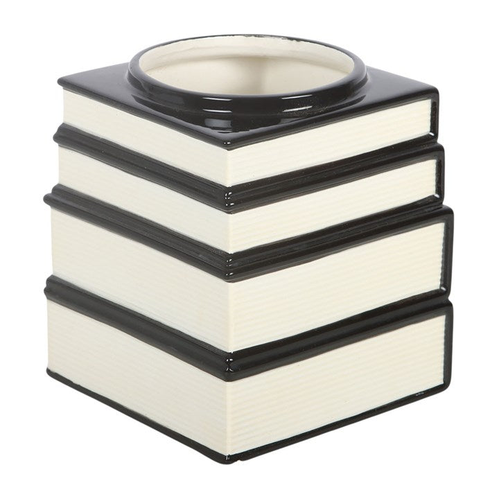 BLACK CAT MAGICK BOOK STACK VASE