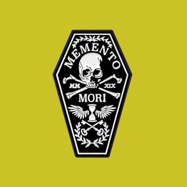 MOMENTO MORI COFFIN PIN