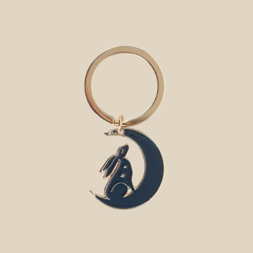 MIDNIGHT HARE KEYRING