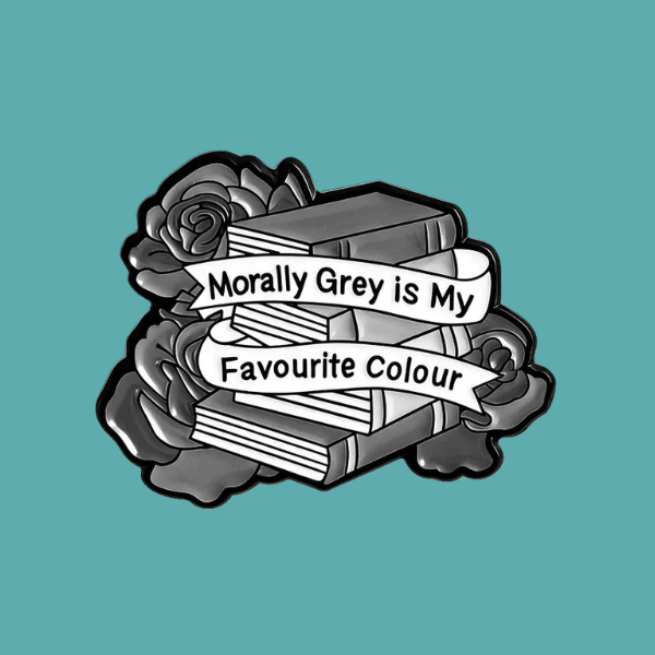 MORALLY GREY PIN