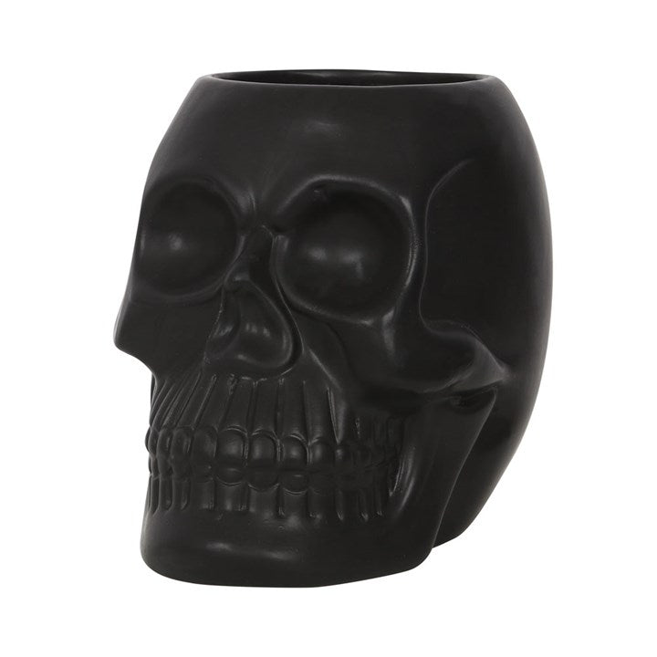 BLACK SKULL PLANT POT