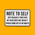 NOTE TO SELF PIN