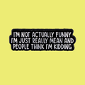 NOT ACTUALLY FUNNY PIN