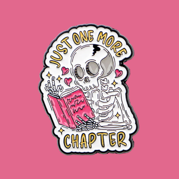 ONE MORE CHAPTER SKELETON PIN