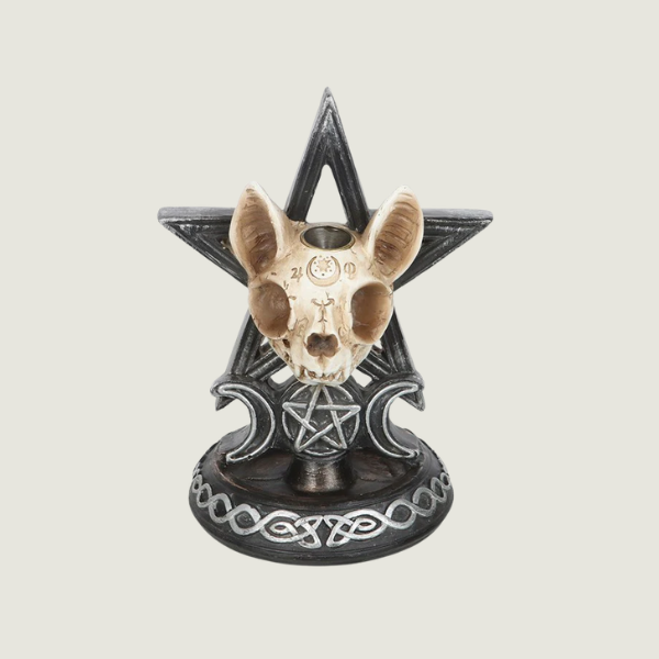 OUIJA CAT BACKFLOW INCENSE BURNER