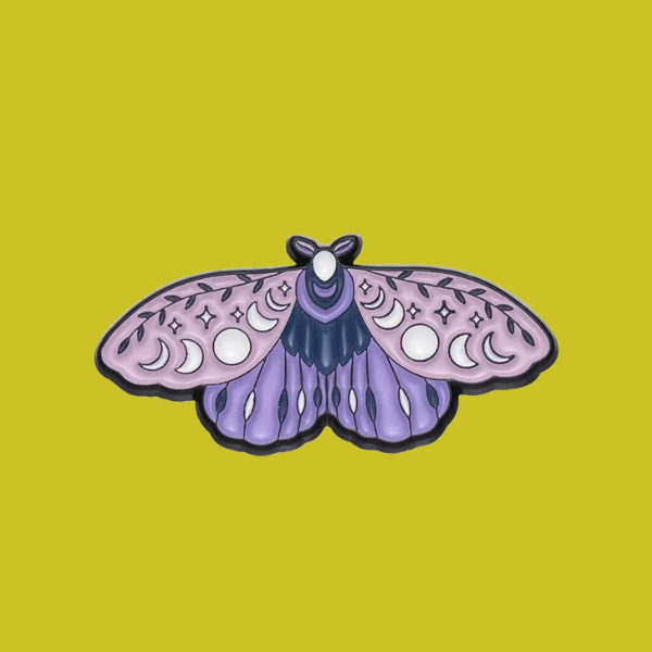 PASTEL MOTH PIN