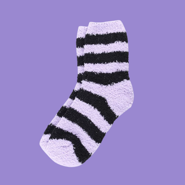 PASTEL STRIPED SOCKS IN COFFIN GIFT BOX
