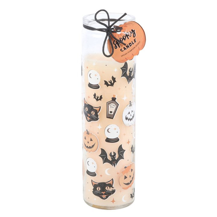 SPOOKY PUMPKIN TUBE CANDLE