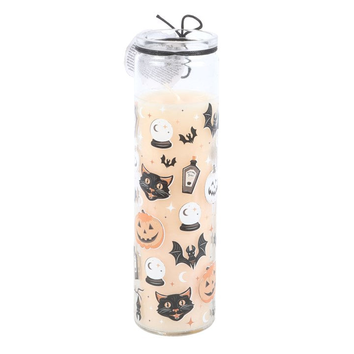SPOOKY PUMPKIN TUBE CANDLE
