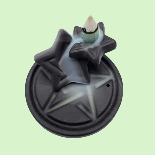 PENTAGRAM FALLS BACKFLOW INCENSE BURNER