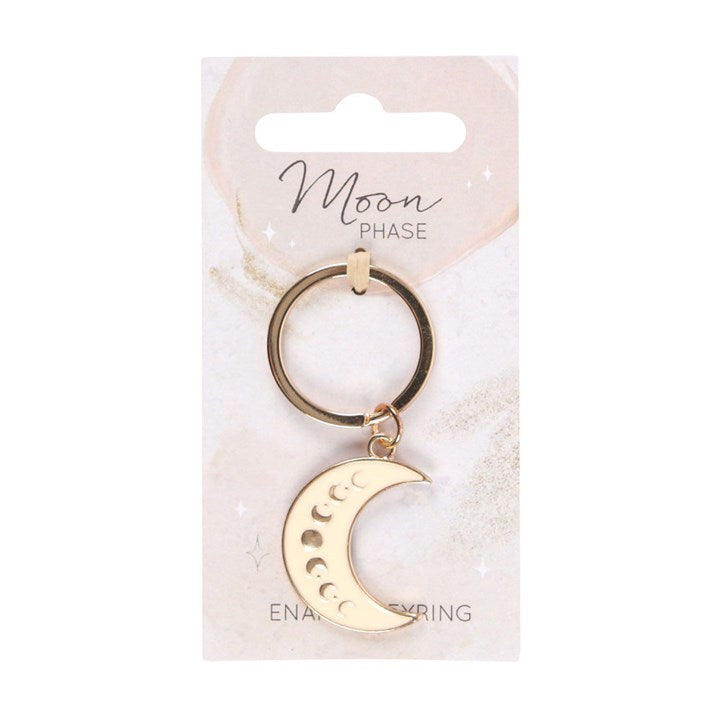 MOON PHASE CRESCENT MOON KEYRING