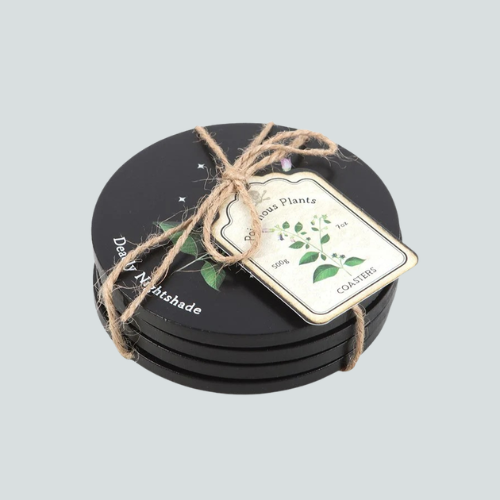 POISONOUS PLANTS COASTER SET