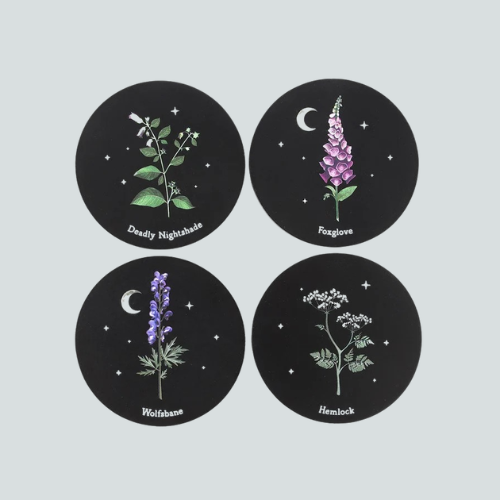 POISONOUS PLANTS COASTER SET