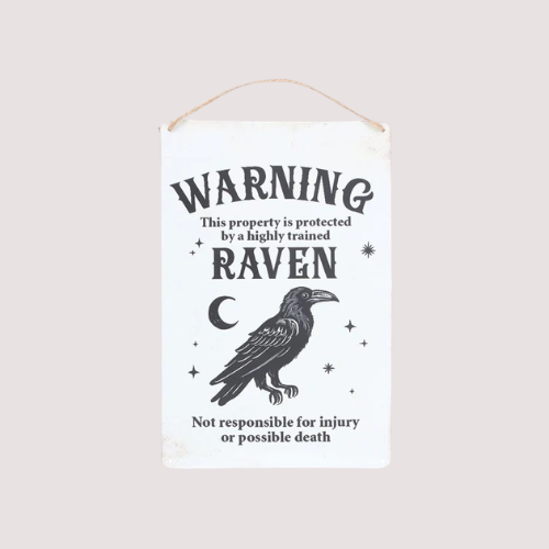 PROTECTED BY A RAVEN SIGN