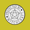 PROTECTED BY WITCHCRAFT PIN