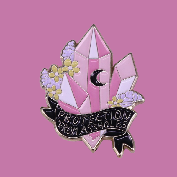 PROTECTION FROM ASSHOLES PIN