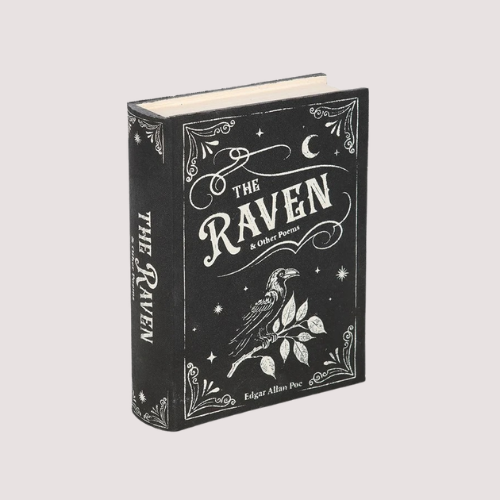RAVEN BOOK SHAPED STORAGE BOX