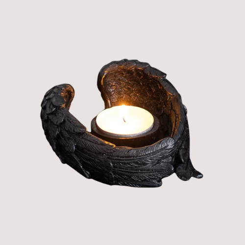 RAVEN WINGS TEALIGHT HOLDER
