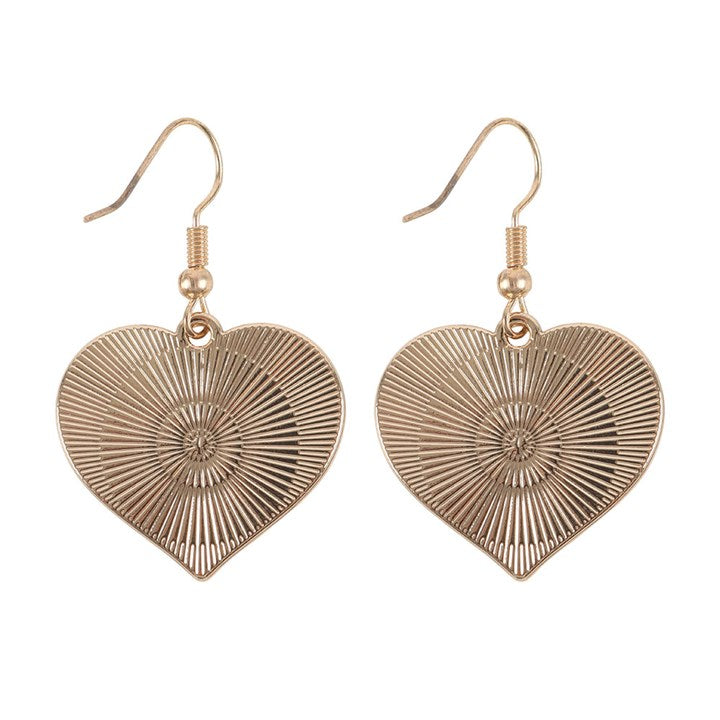 CHECKERBOARD HEART EARRINGS