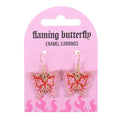 FLAMING BUTTERFLY EARRINGS