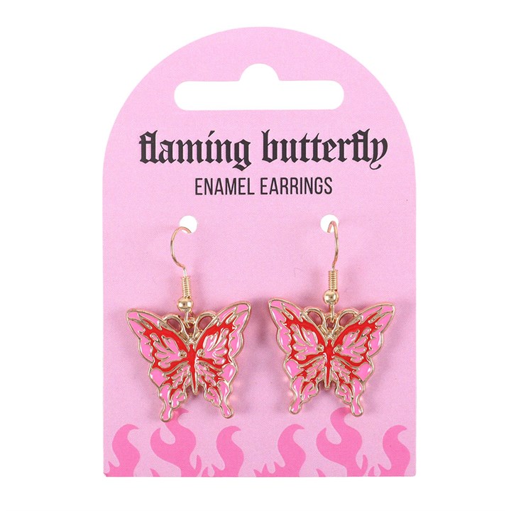 FLAMING BUTTERFLY EARRINGS