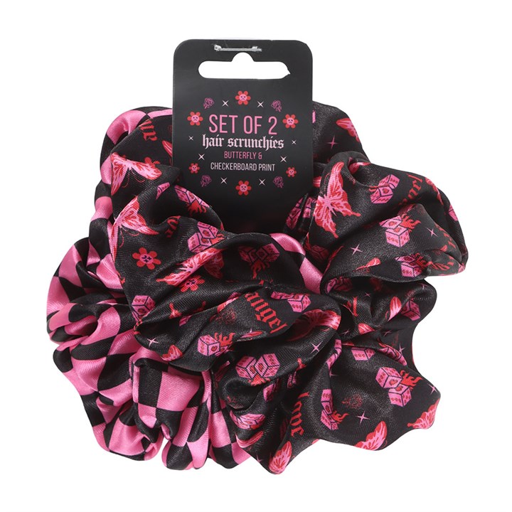 FLAMING BUTTERFLY SCRUNCHIE SET