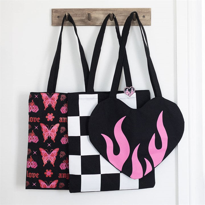 FLAMING BUTTERFLY TOTE BAG