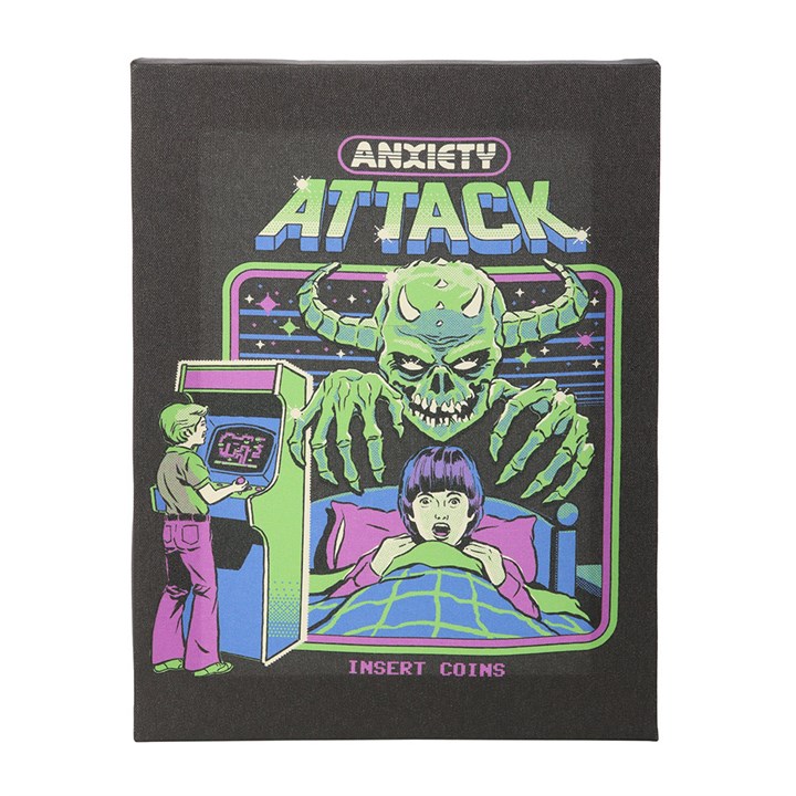 ANXIETY ATTACK CANVAS PLAQUE