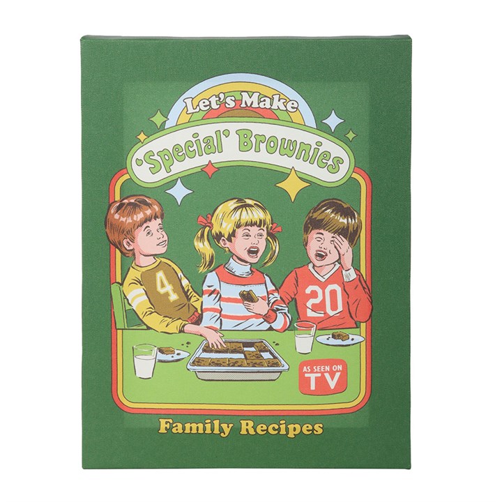 LET'S MAKE 'SPECIAL' BROWNIES CANVAS PLAQUE
