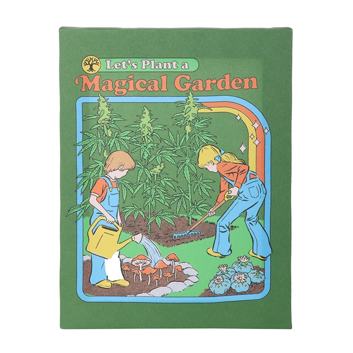 LET'S PLANT A MAGICAL GARDEN CANVAS PLAQUE