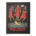 RISE ABOVE THE BULLSHIT CANVAS PLAQUE