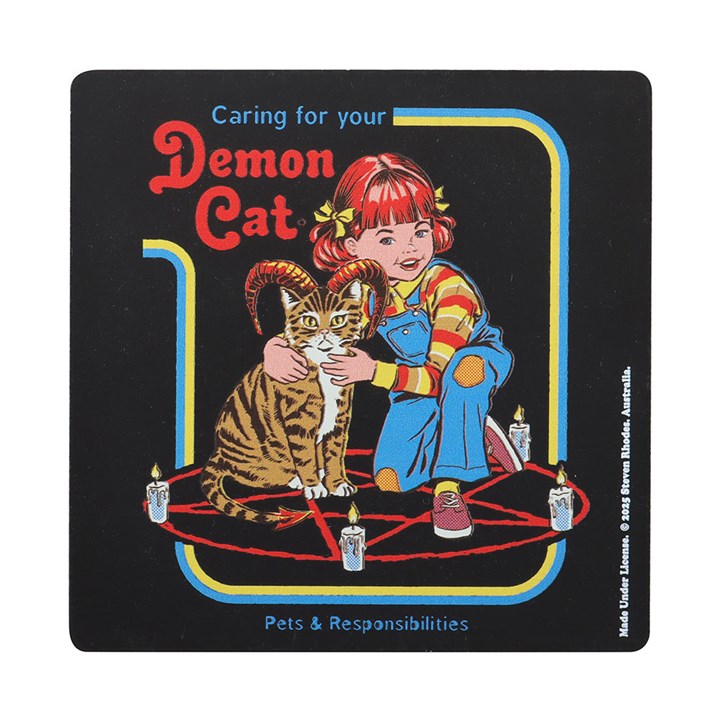 DEMON CAT COASTER