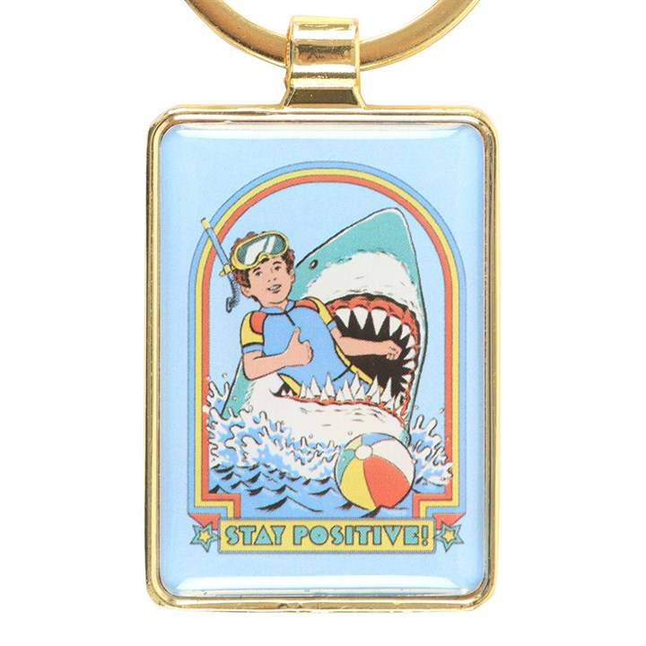 STAY POSITIVE KEYRING