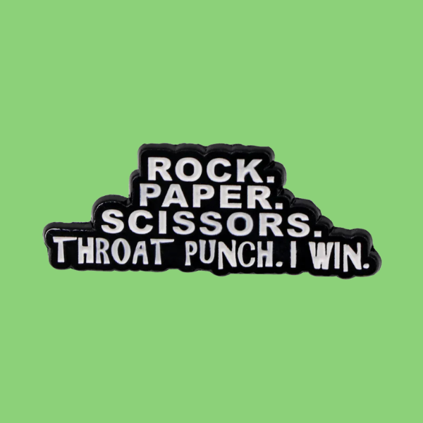 ROCK, PAPER, SCISSORS PIN
