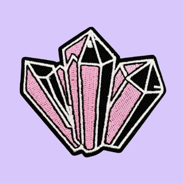 ROSE QUARTZ CRYSTALS PATCH