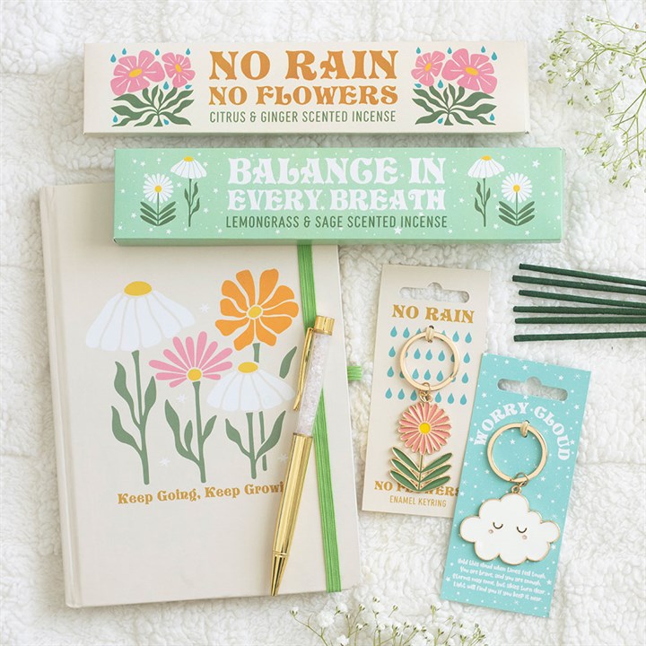 KEEP GOING, KEEP GROWING GRATITUDE JOURNAL + ROSE QUARTZ PEN