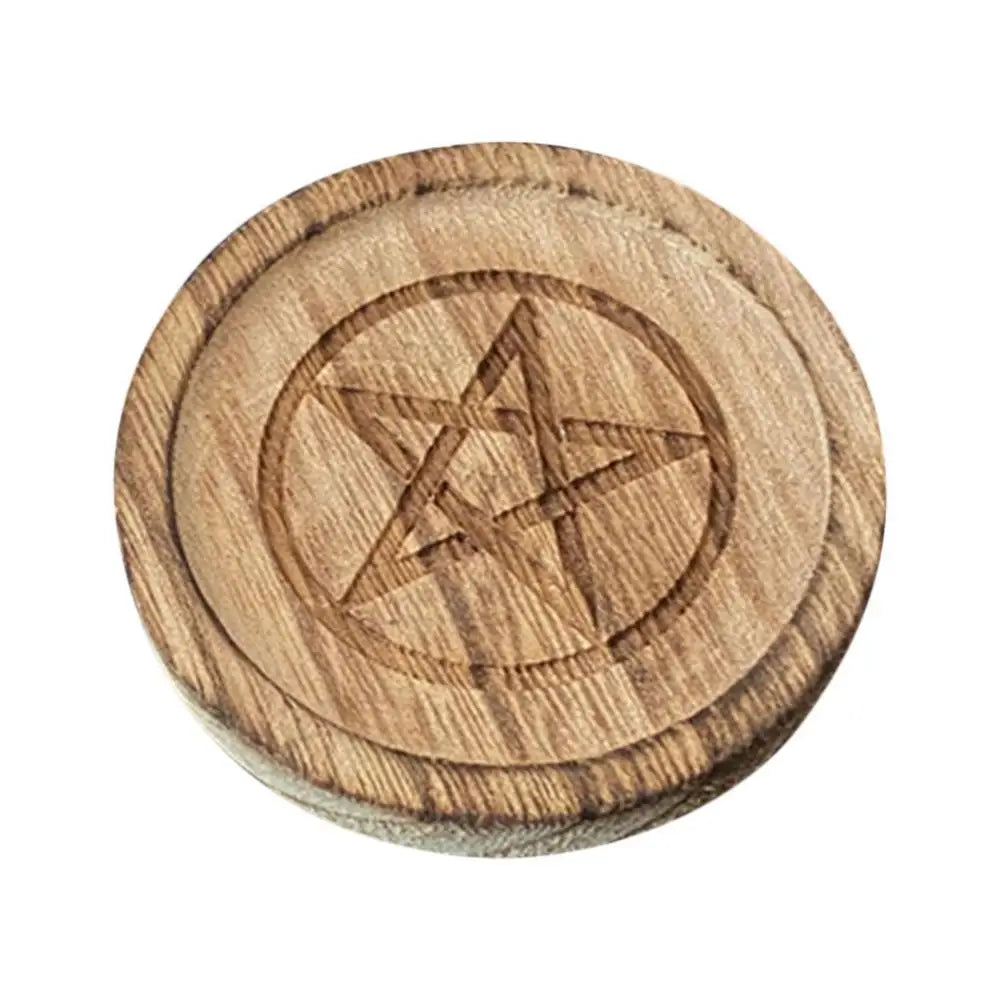 WOODEN PENTAGRAM ALTAR TRAY