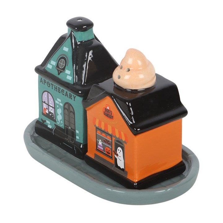 SPOOKY STREET SALT &amp; PEPPER SHAKERS