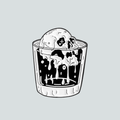 SKULL GLASS PIN