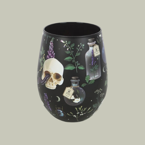 SKULL + SNAKE STEMLESS GLASS